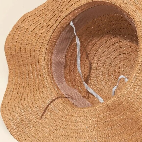 Stylish Wide Brim Straw Hat - Picture 3 of 4